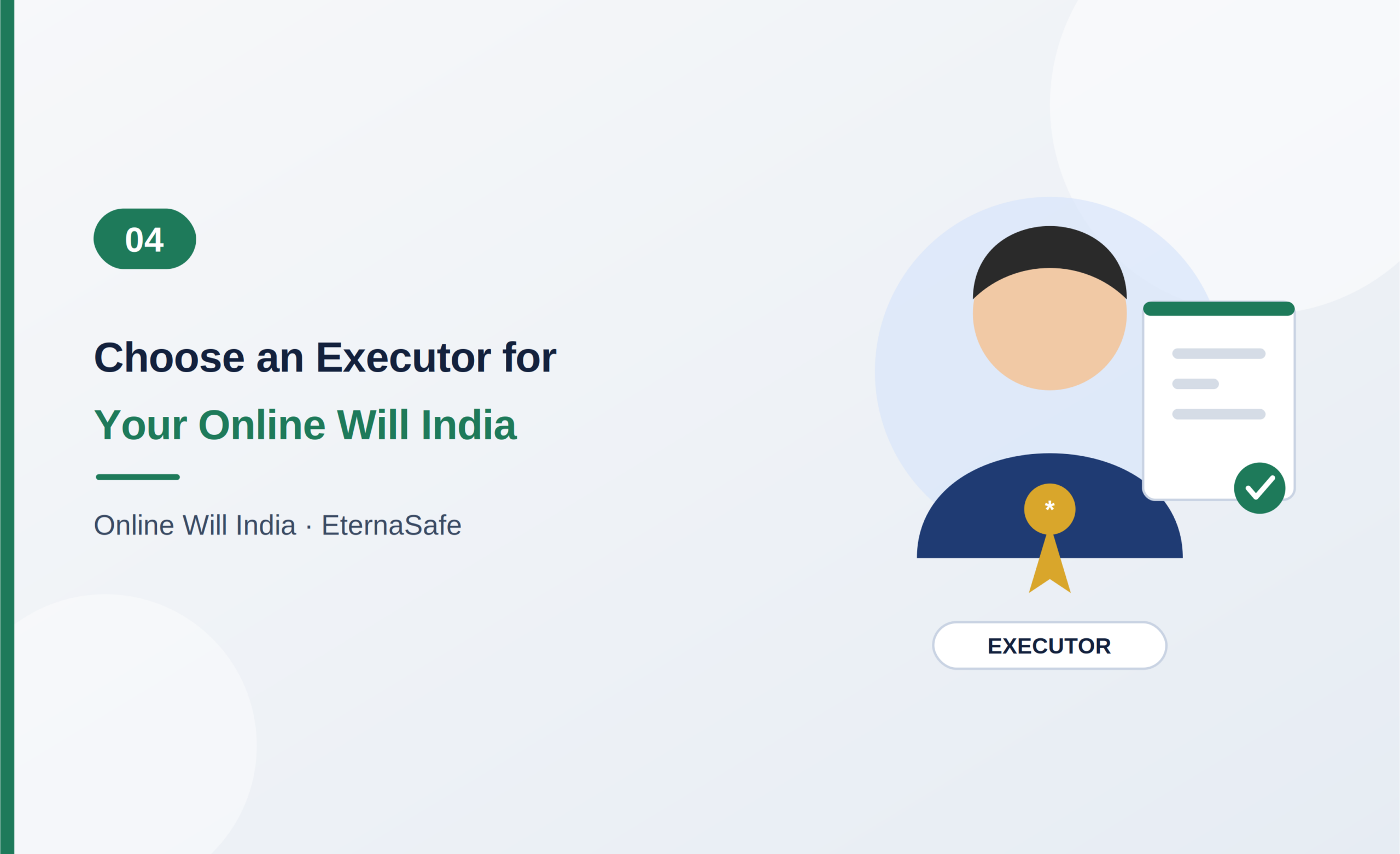 an executor with a badge